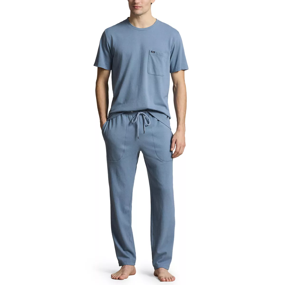 Short Sleeve Pocket Crew Neck T-Shirt - 3