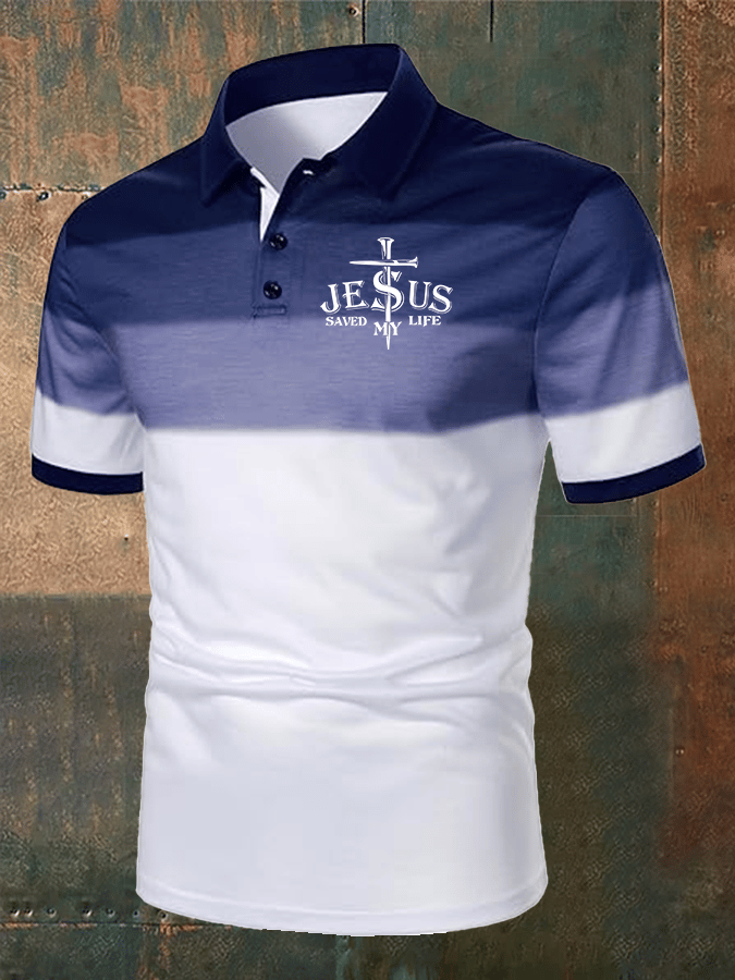 Camisa polo Faith estampado casual para hombre