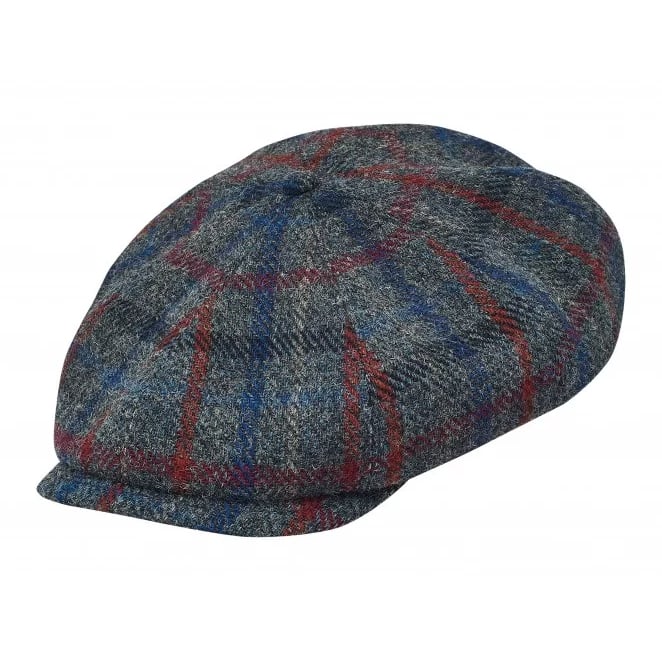 Gorras PEAKED SHELBY - HARRIS TWEED Genuine Scottish Harris Tweed 8 Panels Man gorras