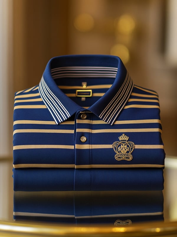 Camisa polo ejecutivo casual Button de manga corta para hombre