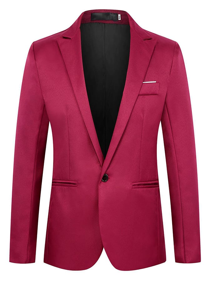 Saco formal Single-Button de corte entallado para hombre