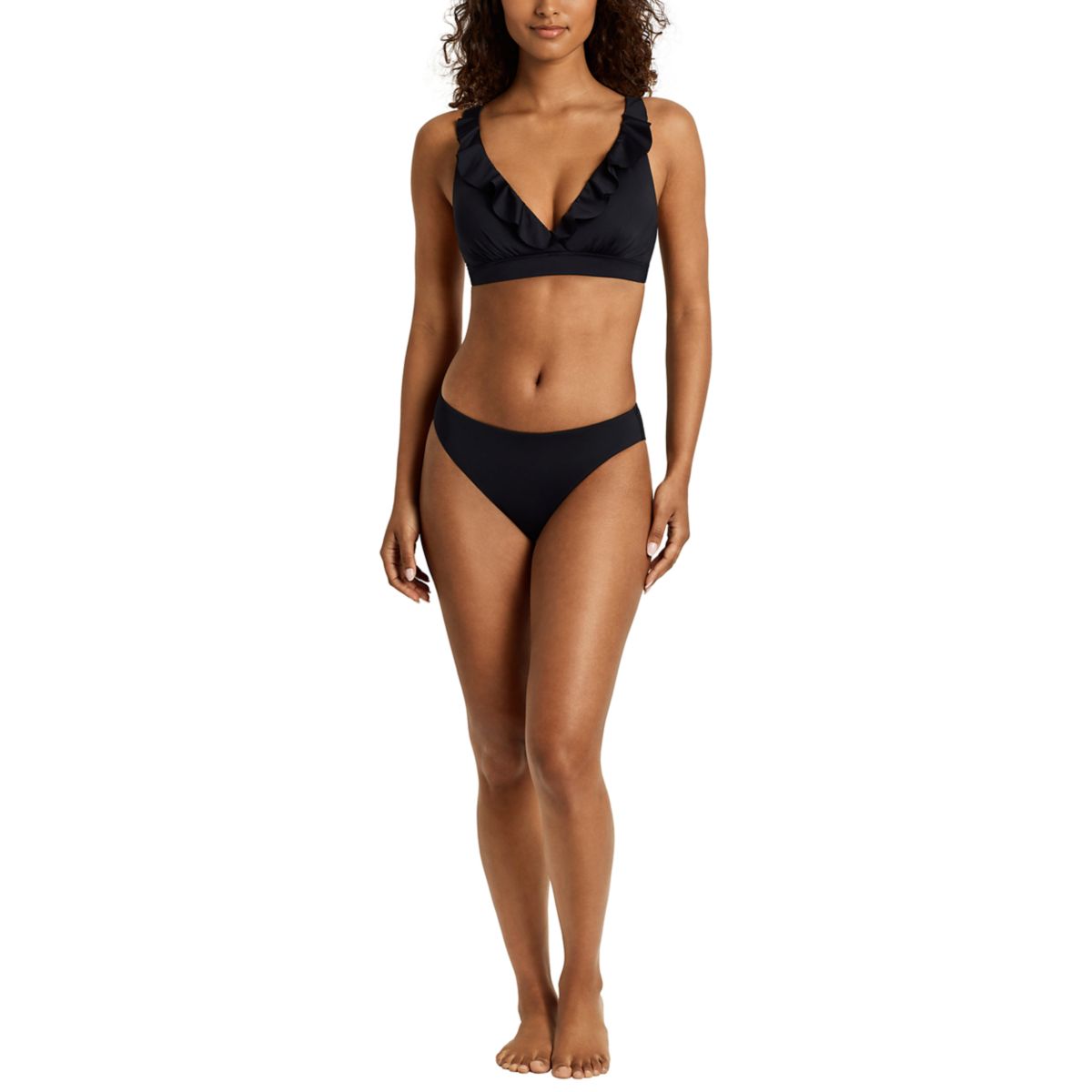 Beach Club Solids Ruffle Underwire Bra - 3