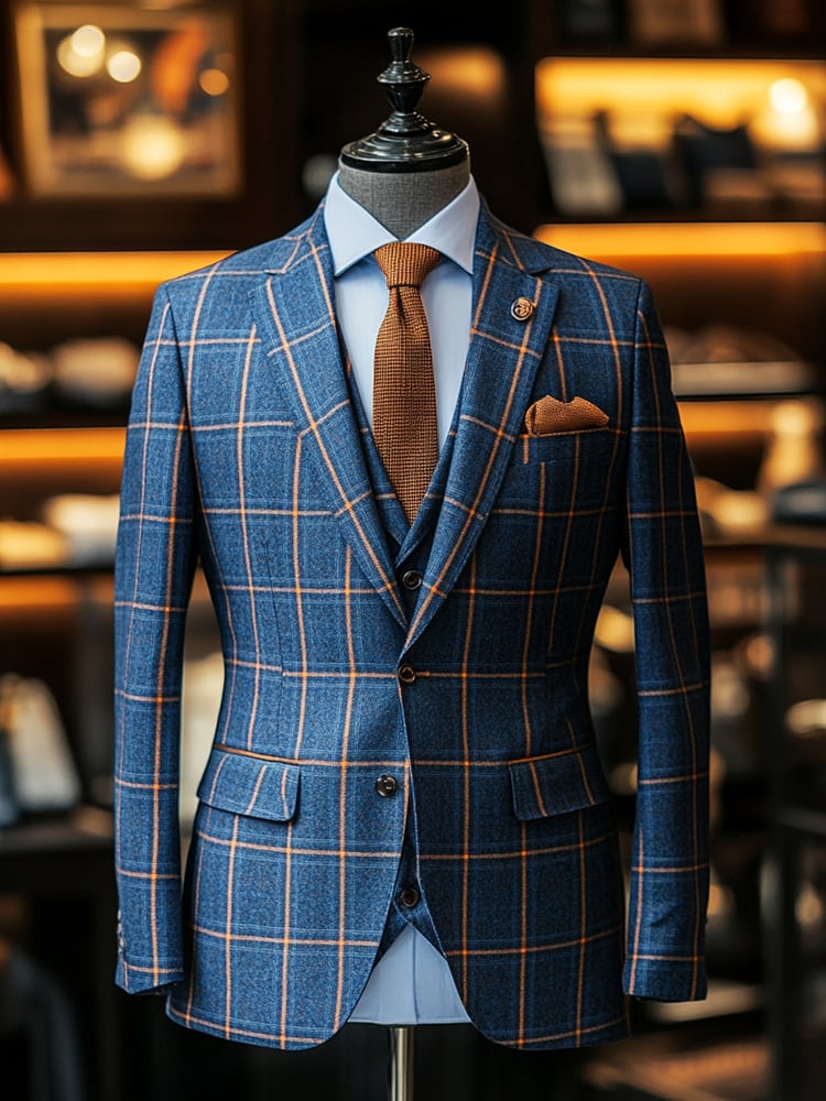 De lujo ejecutivo estampado sacos para hombre