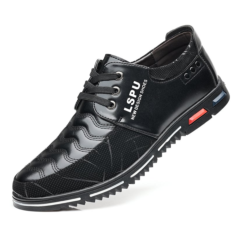 Zapatos Middle Aged And Elderly Patchpara trabajo de modaable casual cuero para hombre