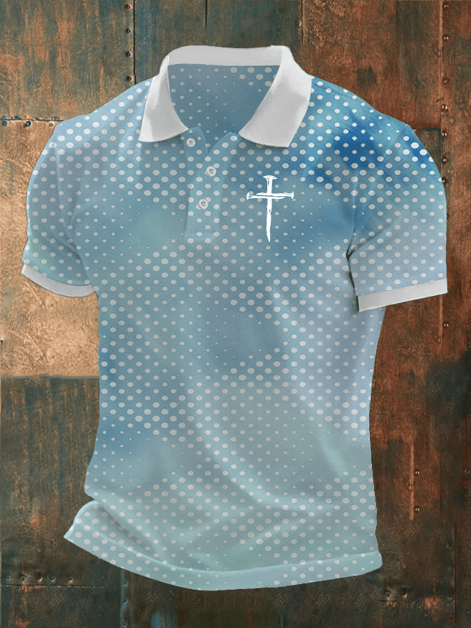 Camisa polo Faith estampado casual para hombre