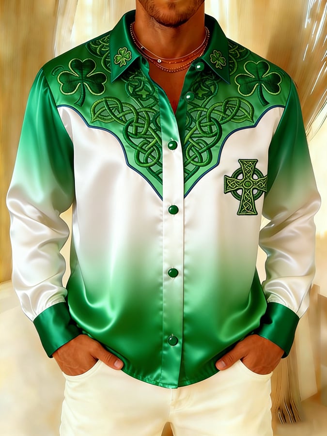 Saint Patrick's Day Shamrock Faith Princamiseta para hombre