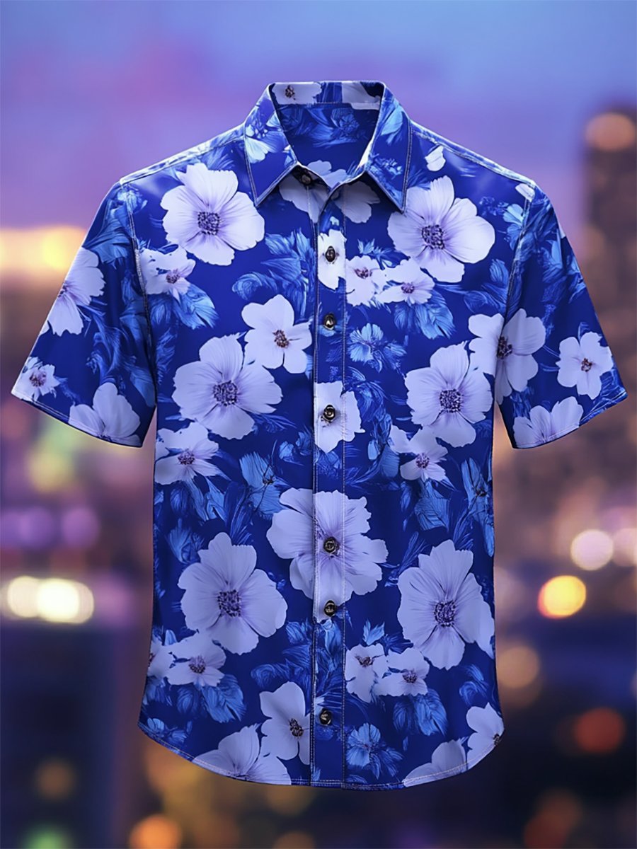 Camisa Resort casual floral Art de manga corta para hombre