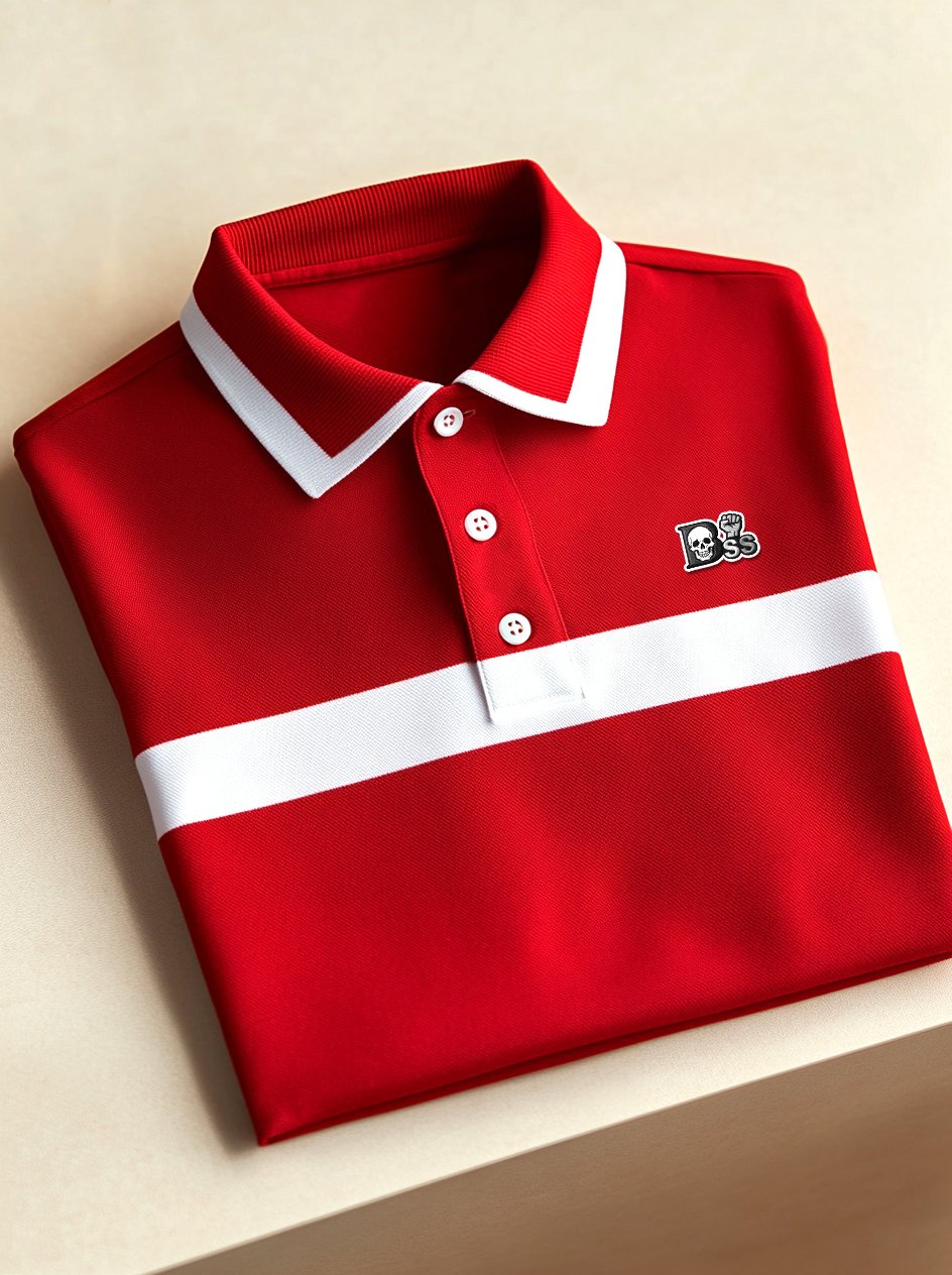 Camisa polo ejecutivo casual Button de manga corta para hombre