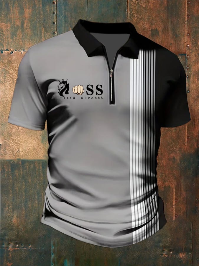 Camisa polo casual contrasting color para hombre