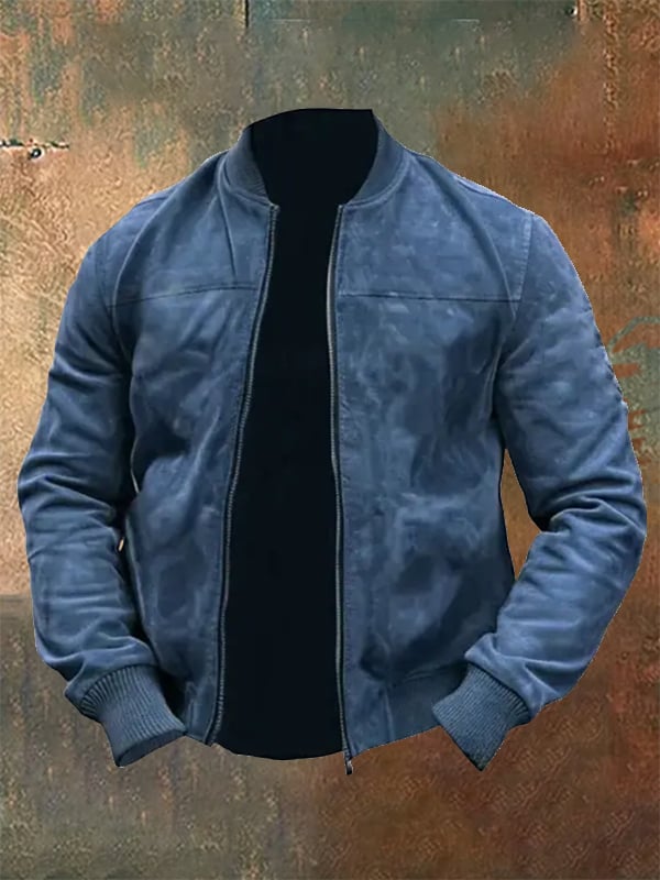 Chaqueta Western para exterior vintage Multi-bolsillo para hombre
