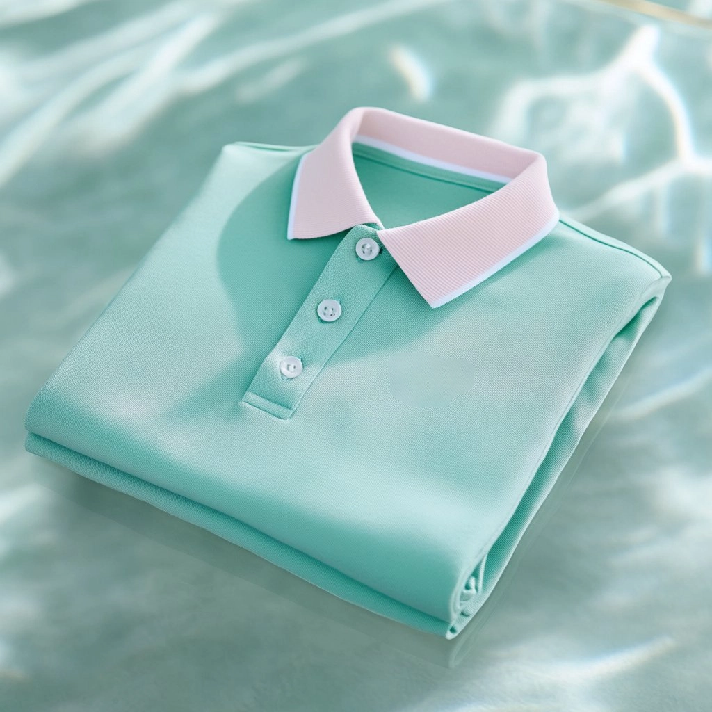 Camisa polo ejecutivo casual bordado Button de manga corta para hombre
