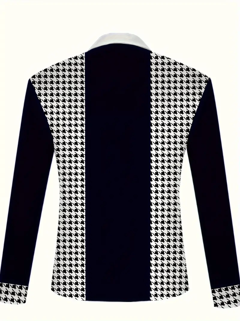 Camisa polo Trendy ejecutivo a rayas cierre para hombre