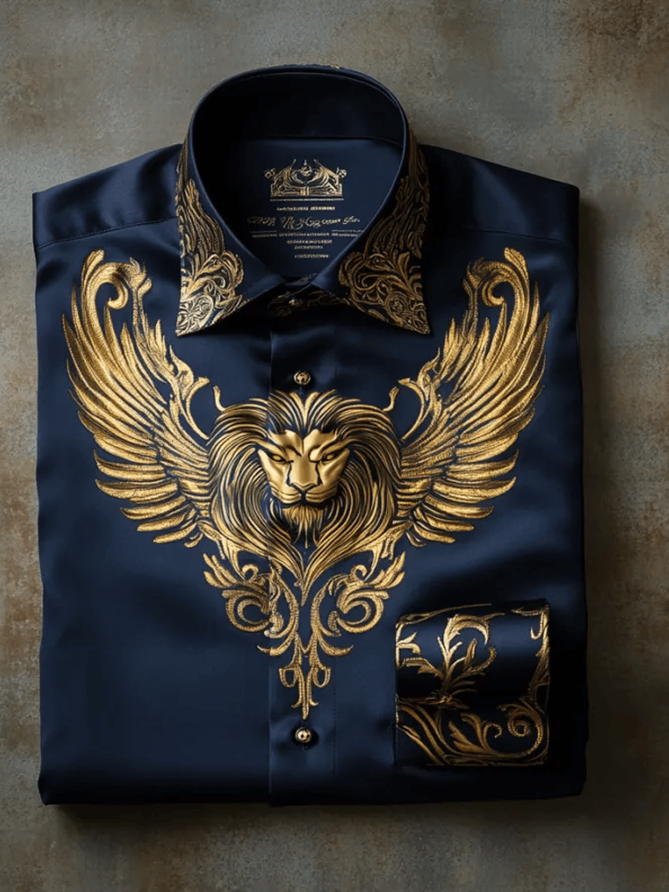 Camisa de lujo ejecutivo de manga larga para hombre