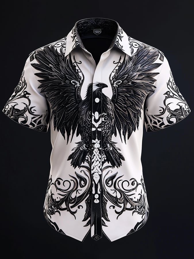 Viking Dark Raven Princamiseta para hombre
