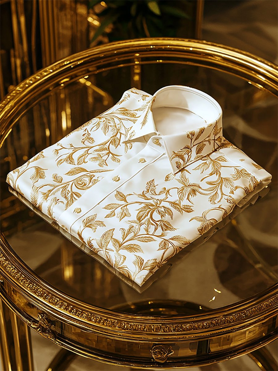Camisa ejecutivo casual de manga larga para hombre