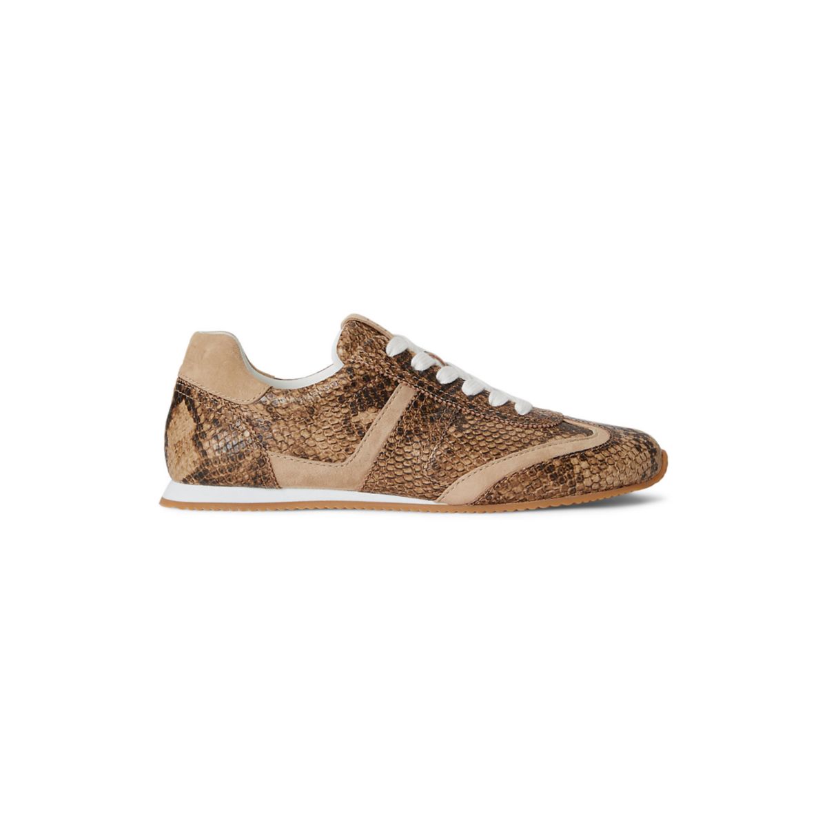 Dani Python-Embossed Low-Profile Sneaker - 2