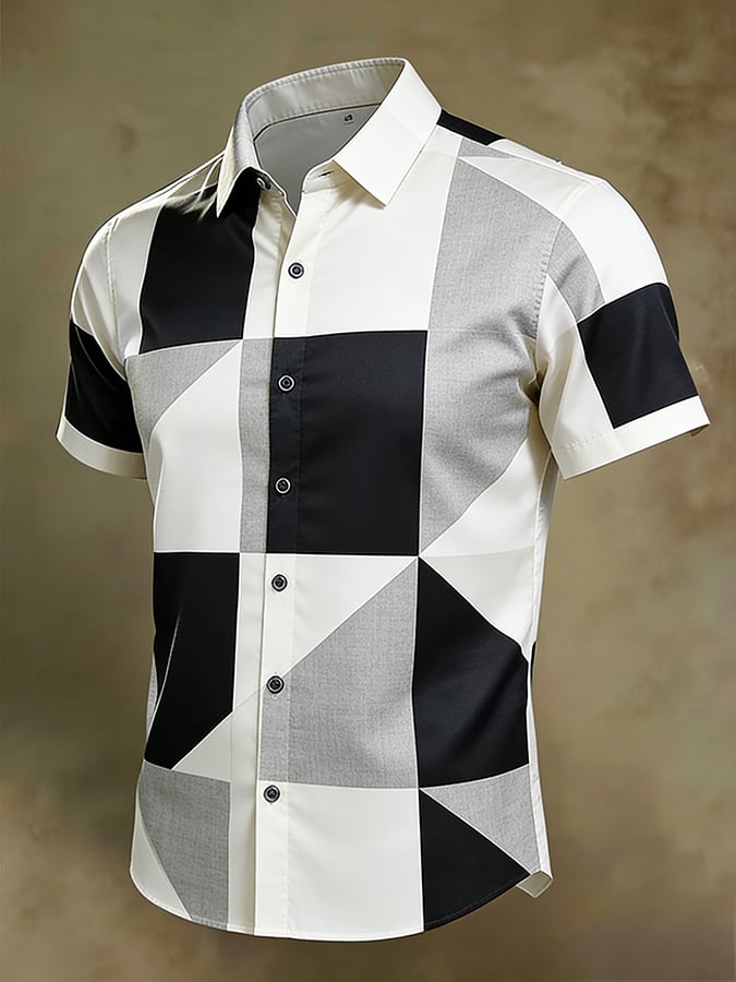 Camisa de manga corta ejecutivo para hombre
