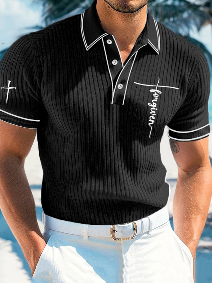 Camisa polo Faith estampado para hombre