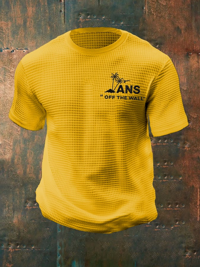 Camiseta casual Sports Logo Waffle para hombre