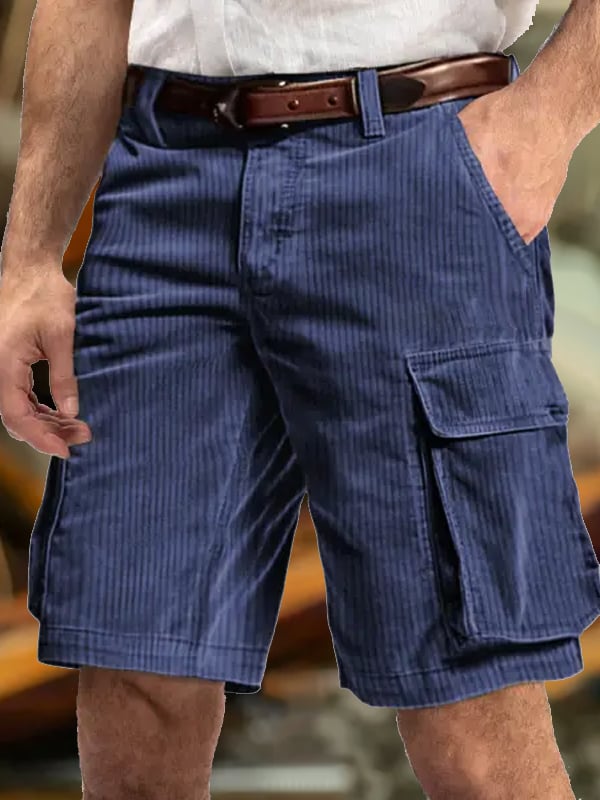 Shorts vintage Multi-bolsillo Cargo para hombre