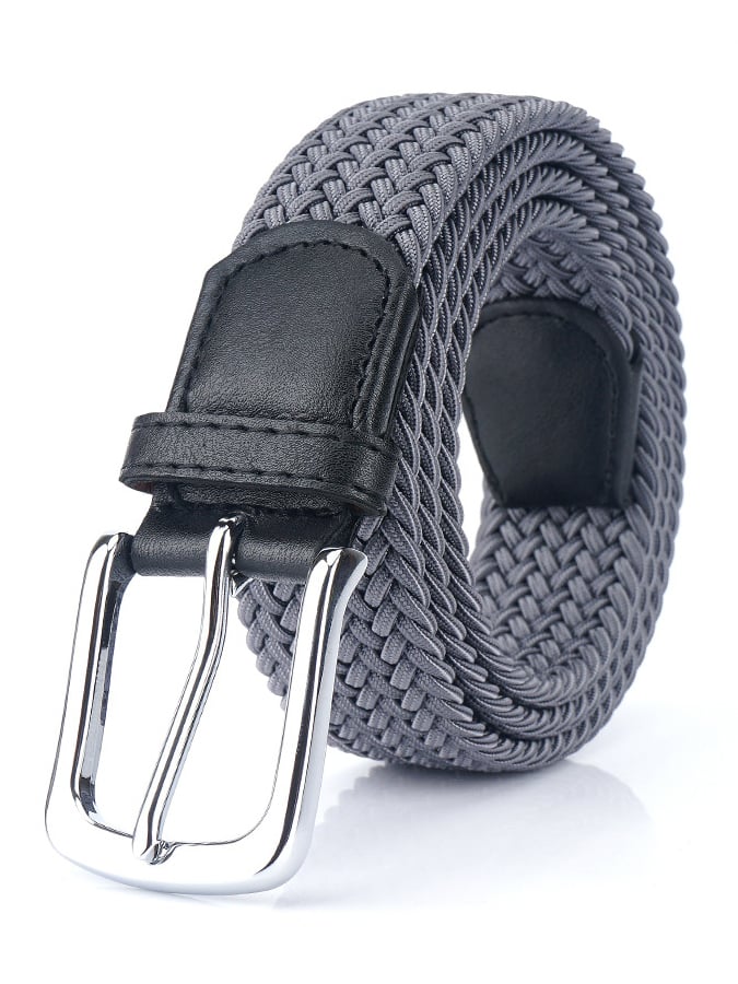 para hombre para exterior training canvas elastic braided belt