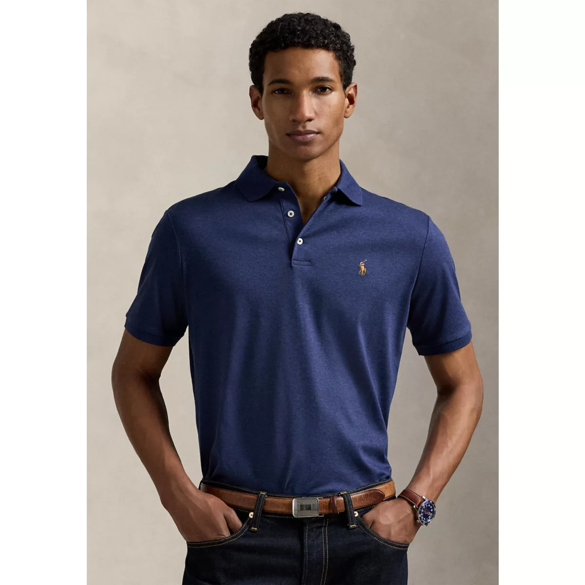 Classic Fit Soft Cotton Polo Shirt - 1