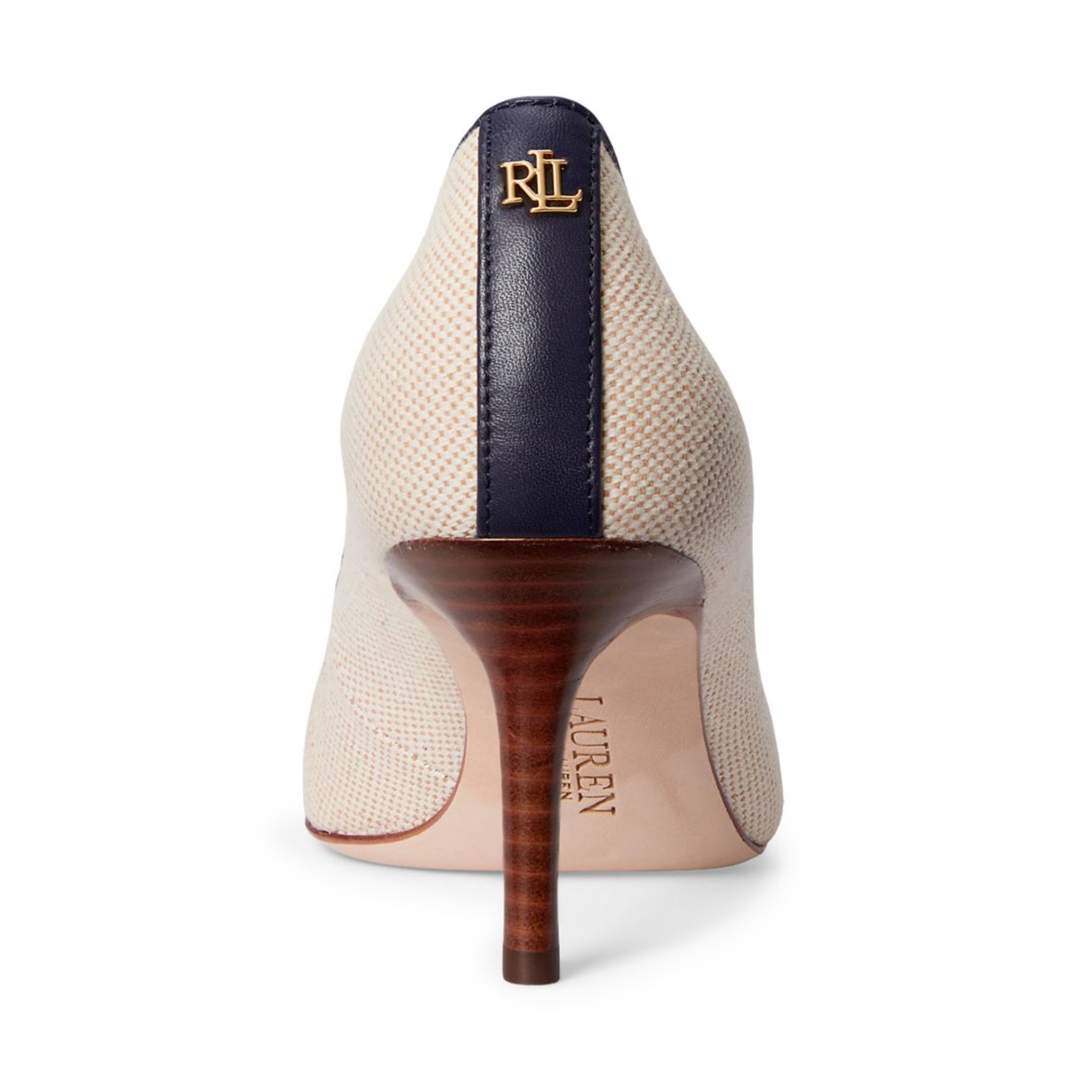 Lanette III Canvas and Leather Pumps - 3