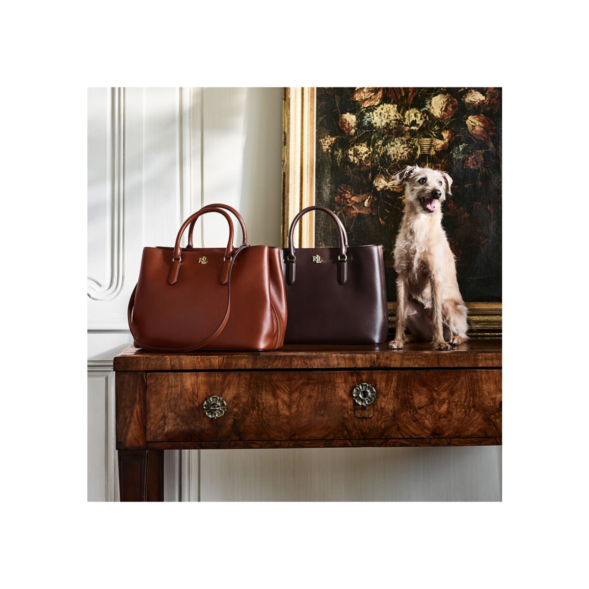 Leather Large Marcy Satchel - 1