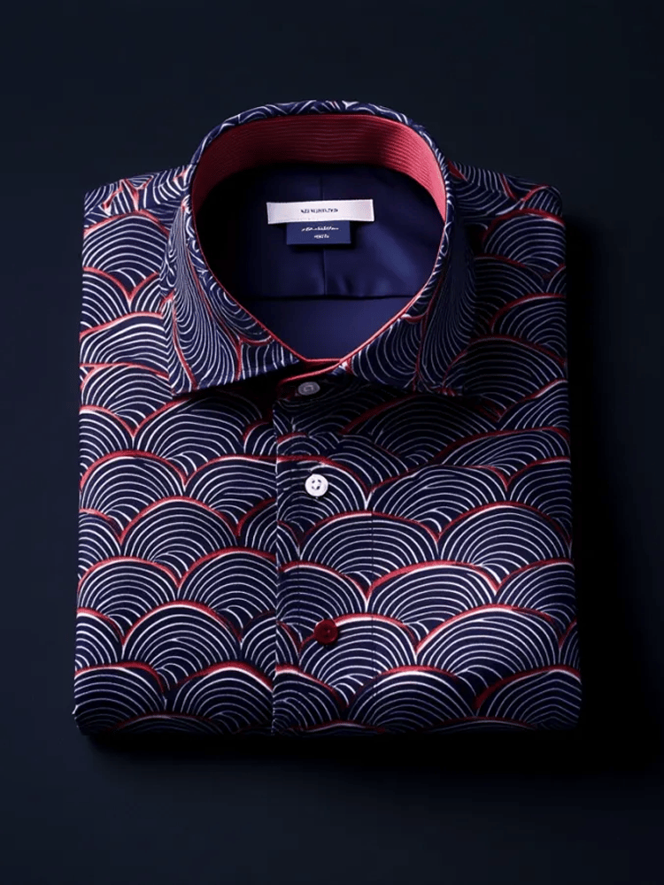 Camisa de lujo ejecutivo de manga larga para hombre