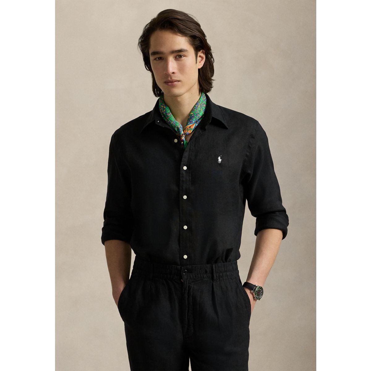Men's Classic Fit Linen Shirt - 3