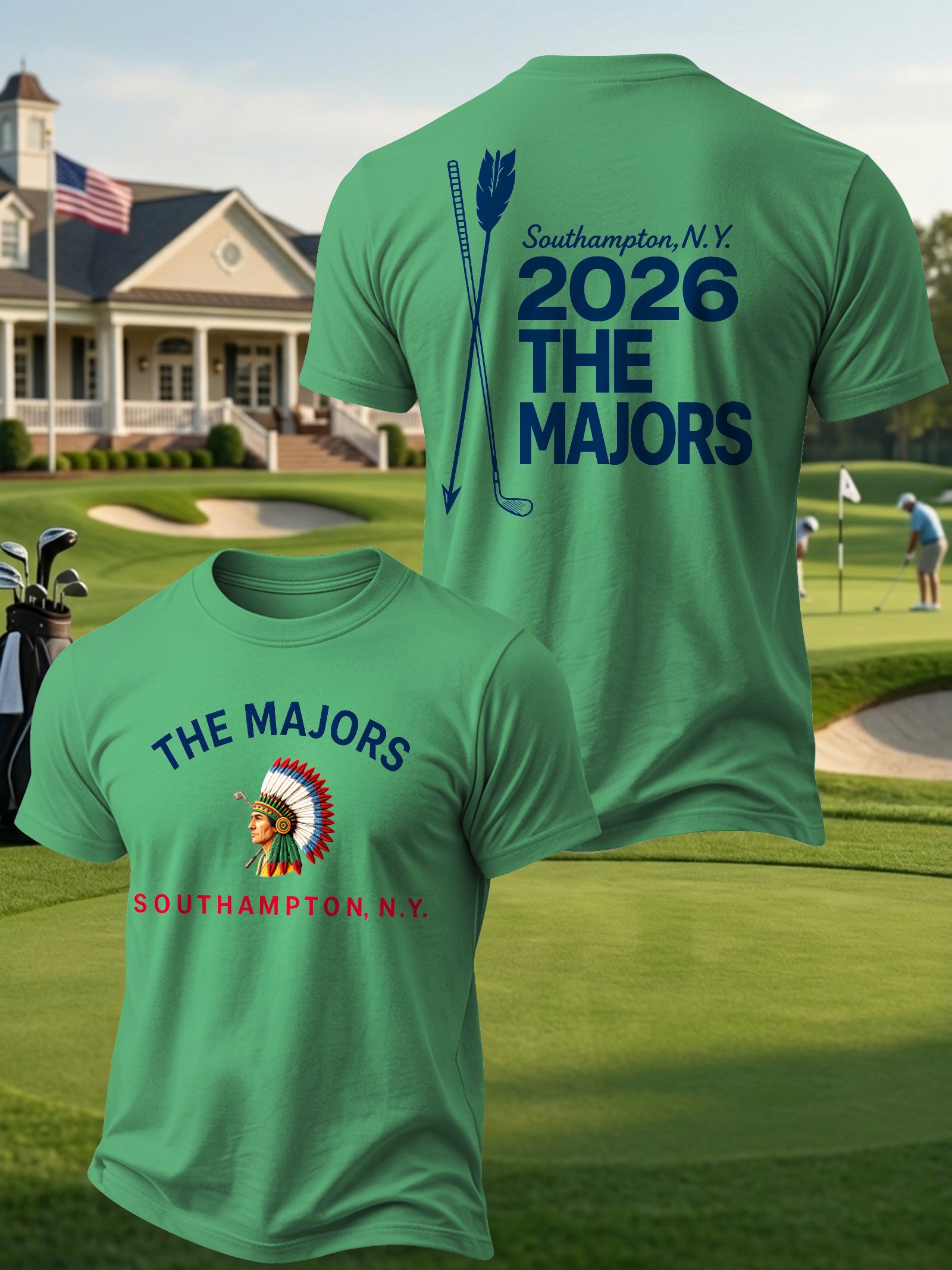 Golf Enthusiast estampado casual Tops para hombre