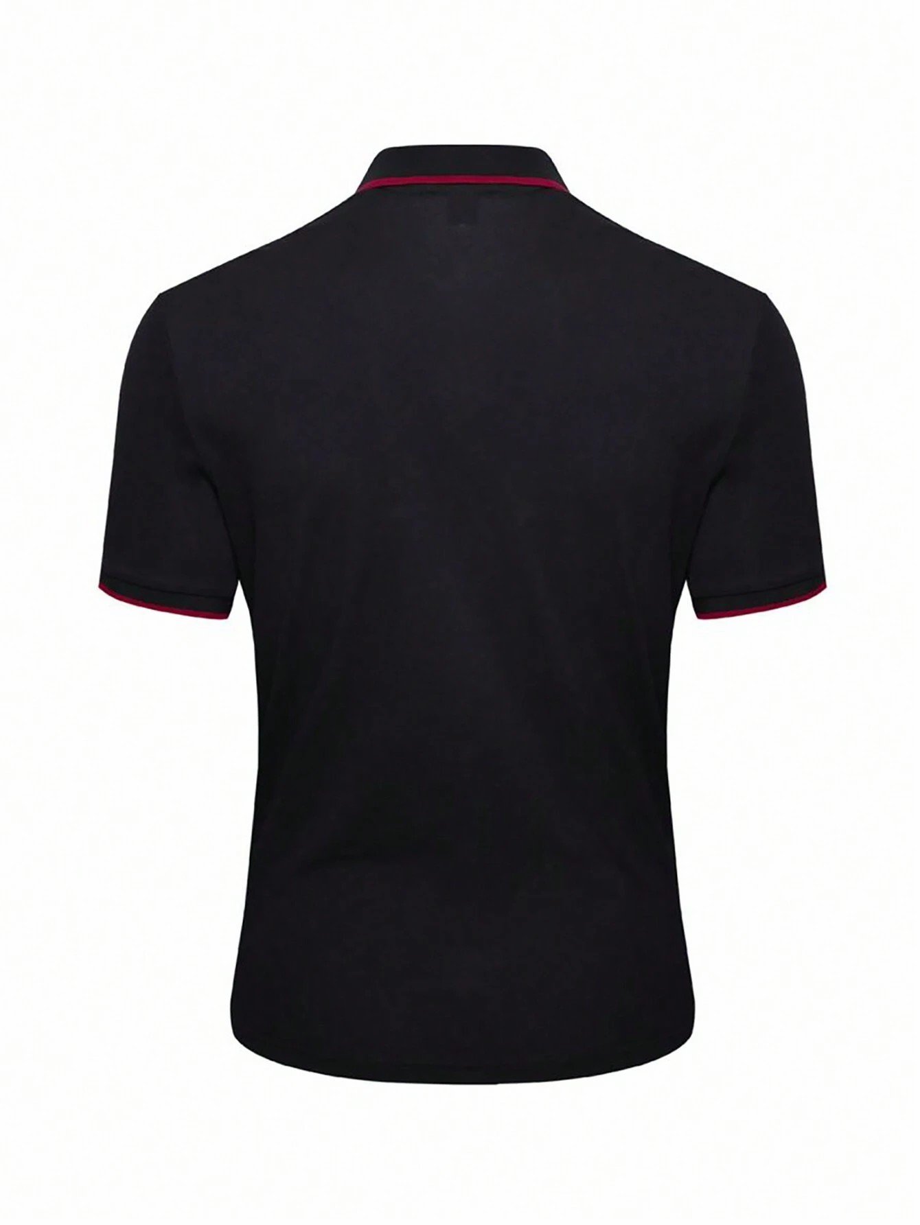 Camisa polo estampado casual para hombre