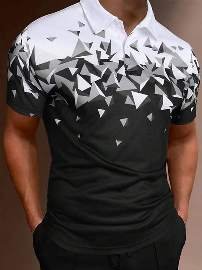 Camisa polo casual Color para hombre