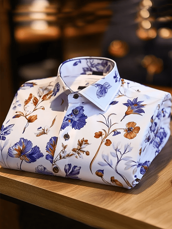 Camisa de lujo Gorgeous de manga larga para hombre