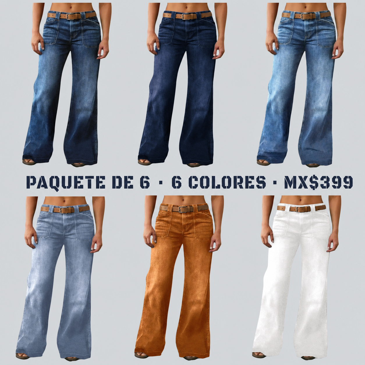 Jeans holgados de pierna recta para mujer · vista 1