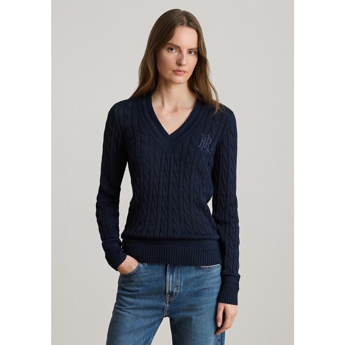 Women's Cable-Knit Cricket Sweater - 1