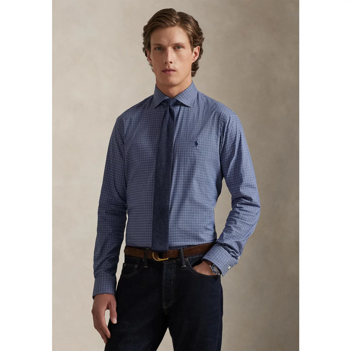 Men's Classic Fit Performance Twill Shirt - 1