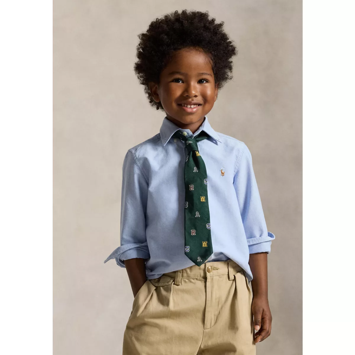 Boys 2-7 Cotton Oxford Shirt - 1