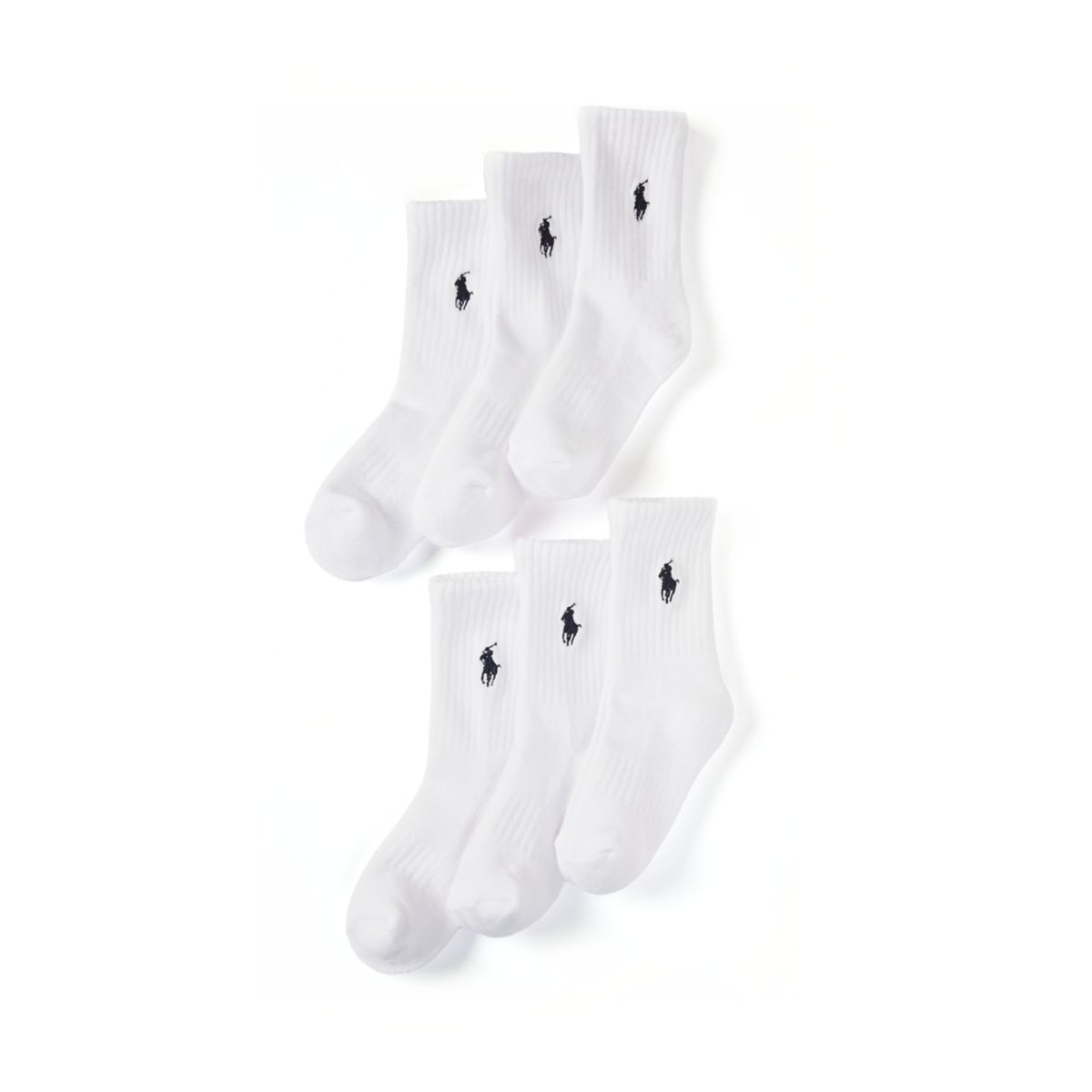 Boys 4-11 Cotton Blend Crew Socks - 6-Pack - 1