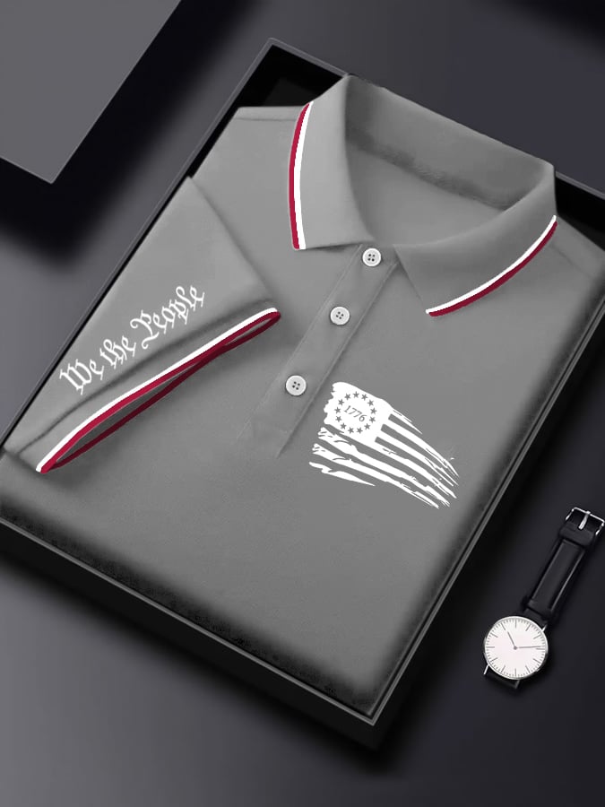 Camisa polo 1776 estampado para hombre