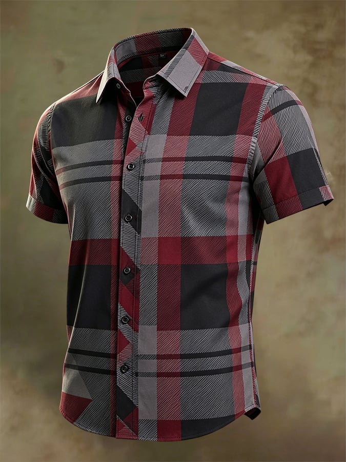 Camisa de manga corta ejecutivo para hombre