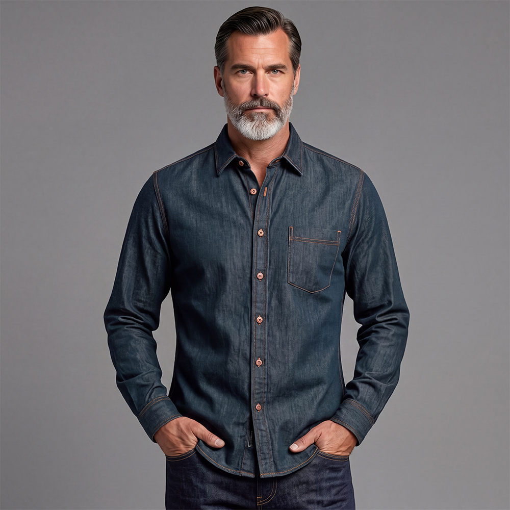 Chaqueta casual Denim camisa For Men