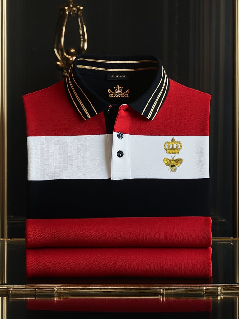 Camisa polo clásico ejecutivo Check Logo Button de manga corta para hombre