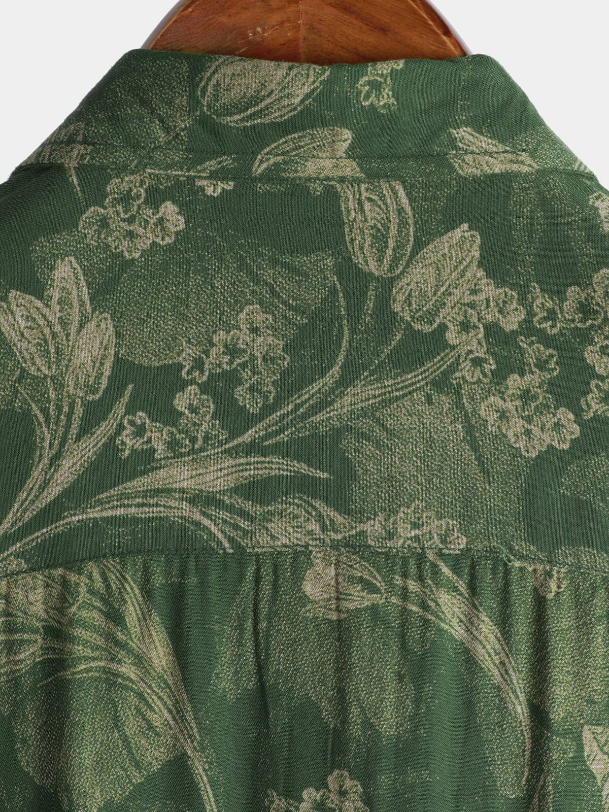 Camisa Green vintage Holiday transpirable Hawaiian de manga corta para hombre
