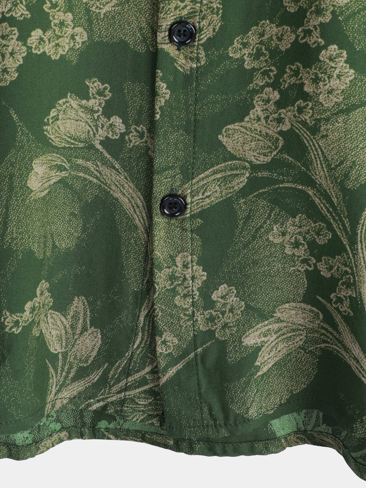 Camisa Green vintage Holiday transpirable Hawaiian de manga corta para hombre