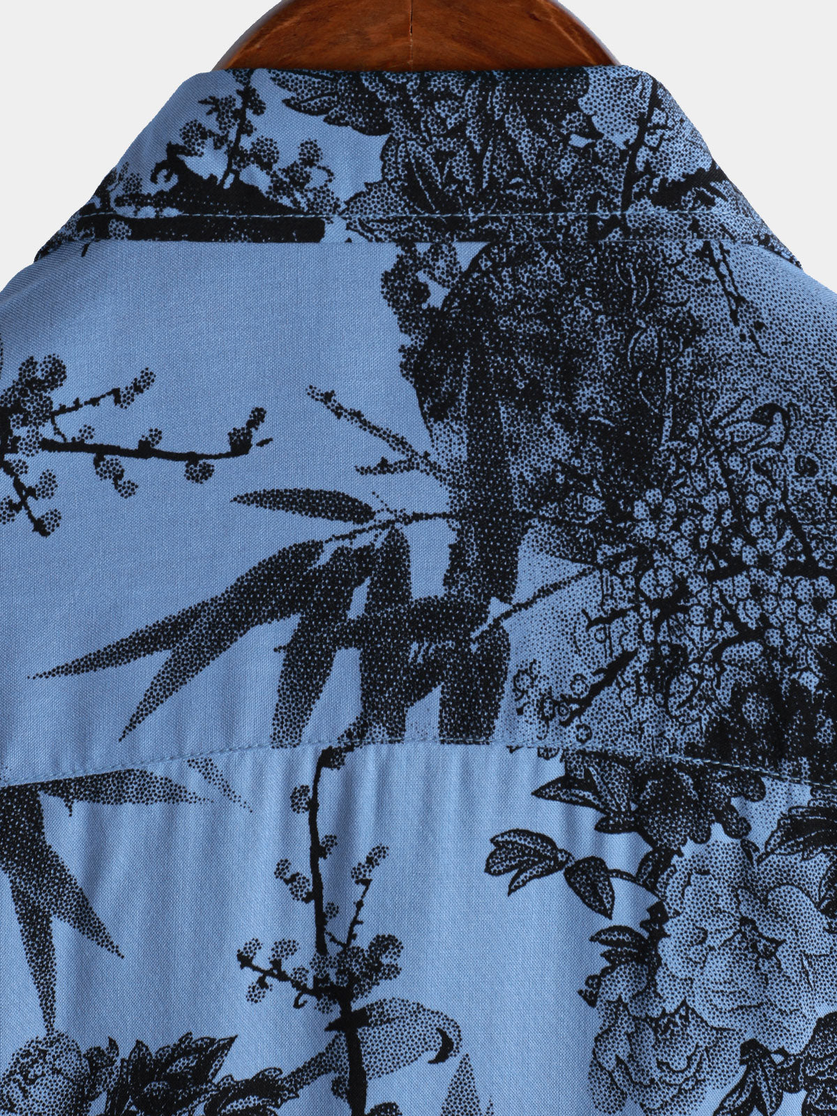 Camisa retro Holiday transpirable Flower Hawaiian de manga corta para hombre