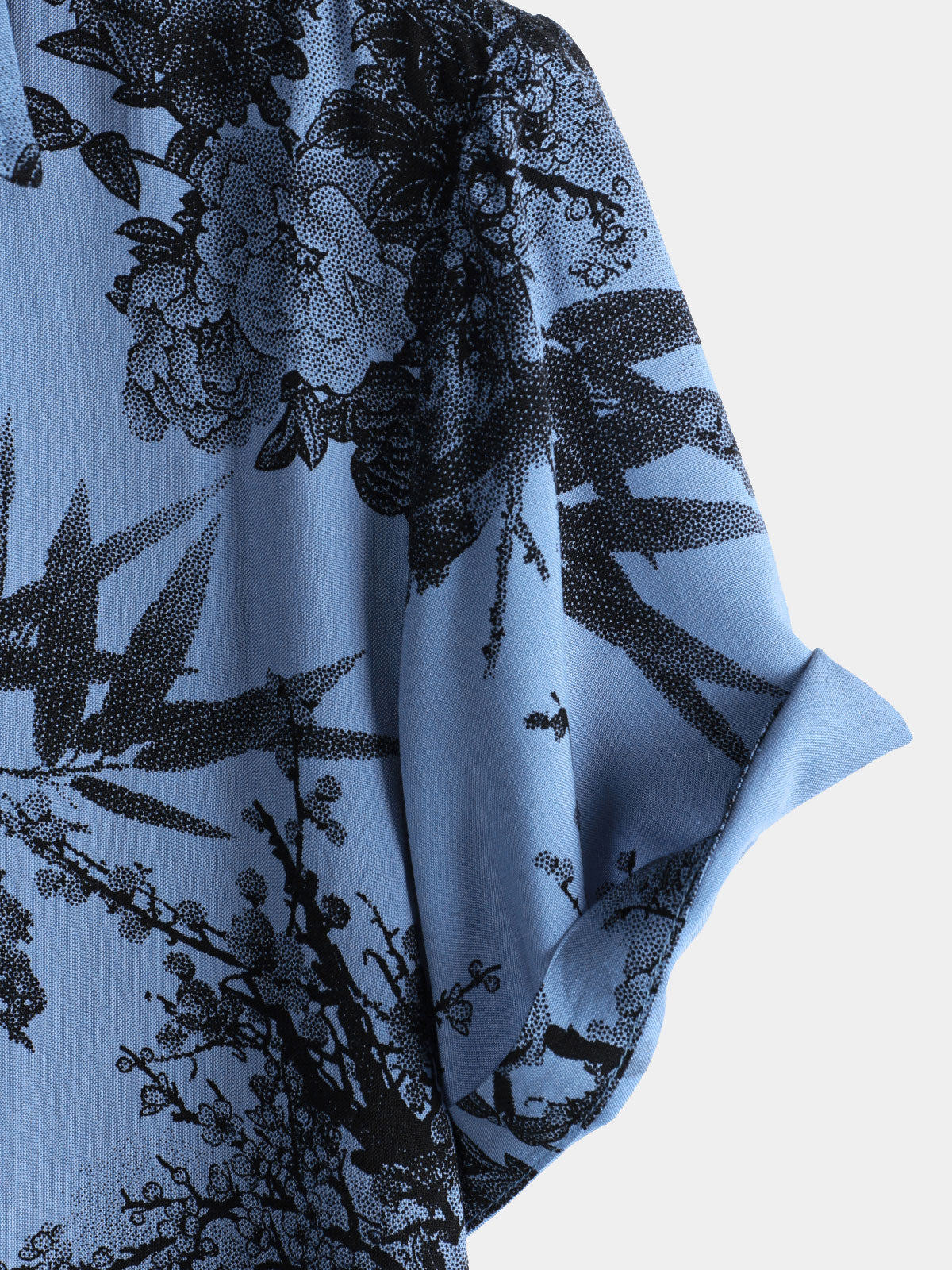 Camisa retro Holiday transpirable Flower Hawaiian de manga corta para hombre