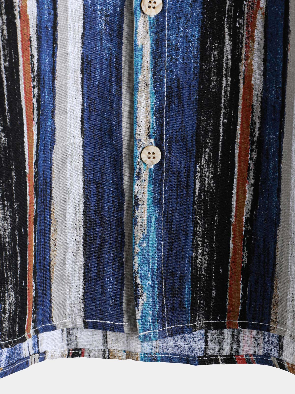 Camisa Hawaiian a rayas de manga corta Summer para hombre