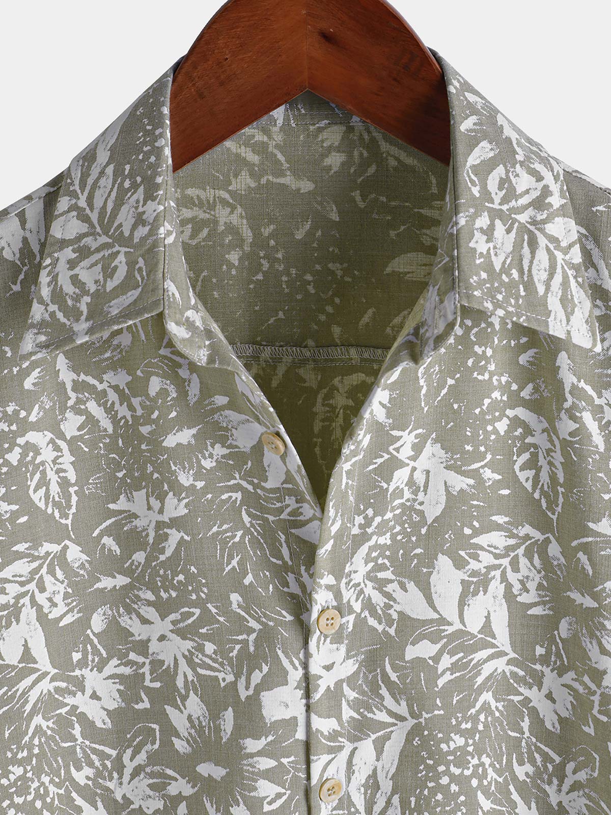 Camisa vintage de manga corta Summer Button Up para hombre
