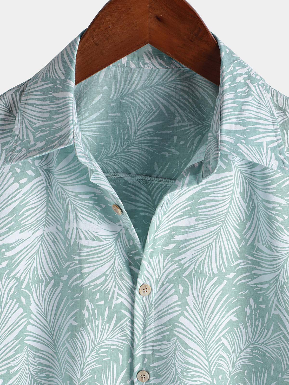 Camisa Tropical Hawaiian de manga corta Summer Button Up para hombre